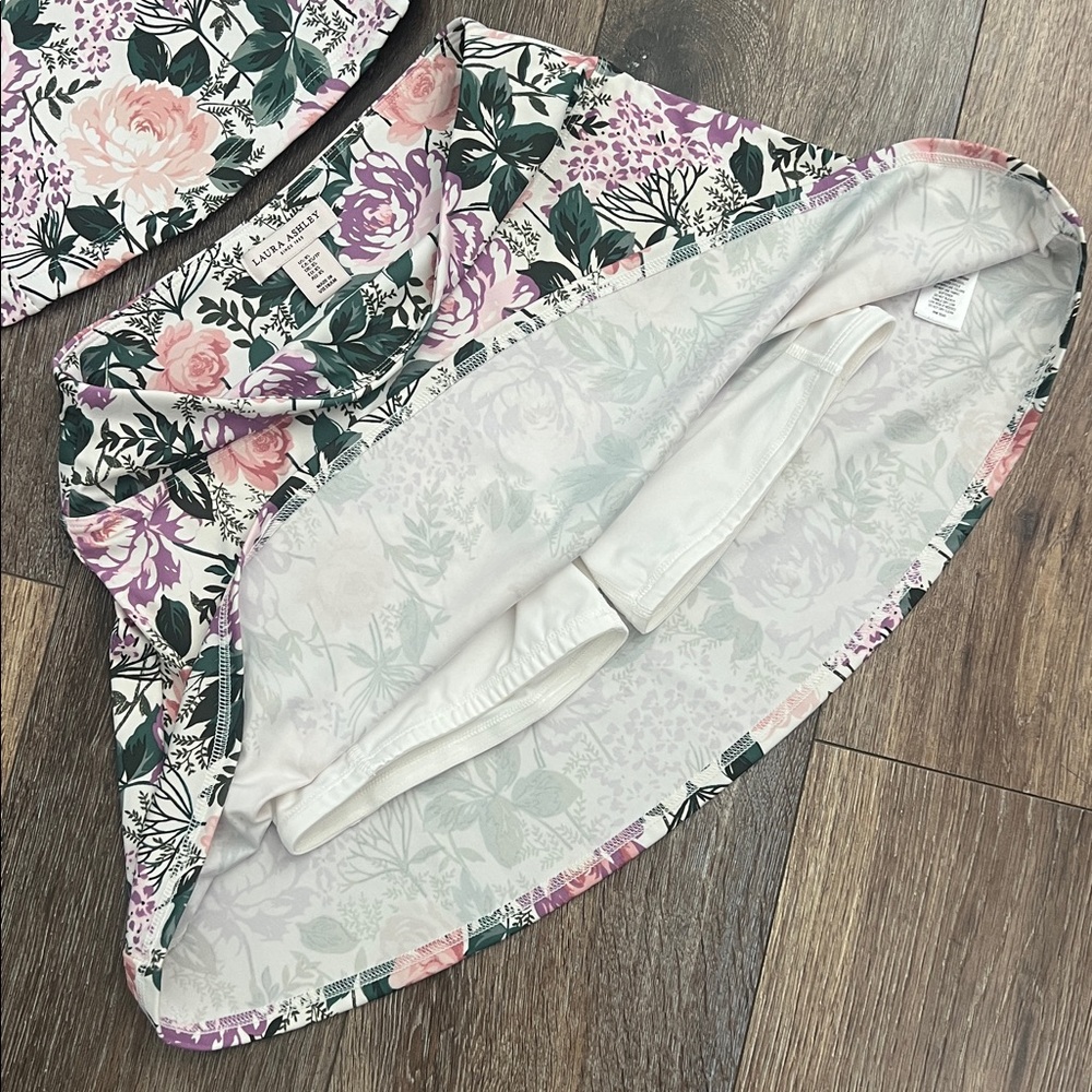 Laura Ashley Pickleball, Golf or Tennis Floral Print Flounce Matching Skort Set - Picture 5 of 9